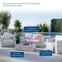 Load image into Gallery viewer, Convene 4-Piece Outdoor Patio Set by Modway
