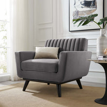 Load image into Gallery viewer, Engage Channel Tufted Performance Velvet Armchair by Modway

