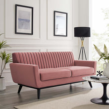 Load image into Gallery viewer, Engage Channel Tufted Performance Velvet Loveseat by Modway

