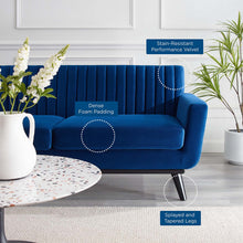 Load image into Gallery viewer, Engage Channel Tufted Performance Velvet Loveseat by Modway
