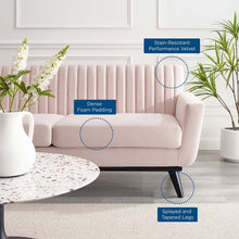 Load image into Gallery viewer, Engage Channel Tufted Performance Velvet Loveseat by Modway
