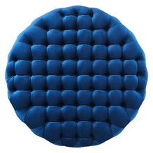 Load image into Gallery viewer, Amour Tufted Button Large Round Performance Velvet Ottoman by Modway
