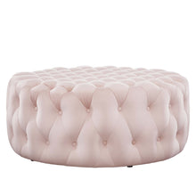 Load image into Gallery viewer, Amour Tufted Button Large Round Performance Velvet Ottoman by Modway
