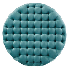 Load image into Gallery viewer, Amour Tufted Button Large Round Performance Velvet Ottoman by Modway
