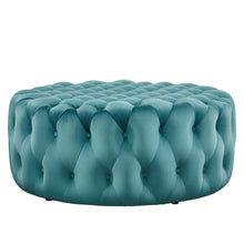 Load image into Gallery viewer, Amour Tufted Button Large Round Performance Velvet Ottoman by Modway
