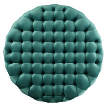 Load image into Gallery viewer, Amour Tufted Button Large Round Performance Velvet Ottoman by Modway
