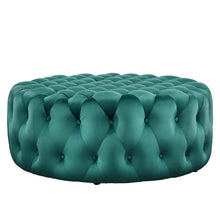 Load image into Gallery viewer, Amour Tufted Button Large Round Performance Velvet Ottoman by Modway
