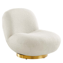 Load image into Gallery viewer, Kindred Boucle Upholstered Upholstered Fabric Swivel Chair by Modway
