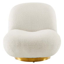 Load image into Gallery viewer, Kindred Boucle Upholstered Upholstered Fabric Swivel Chair by Modway
