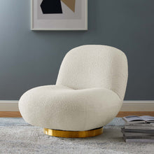Load image into Gallery viewer, Kindred Boucle Upholstered Upholstered Fabric Swivel Chair by Modway
