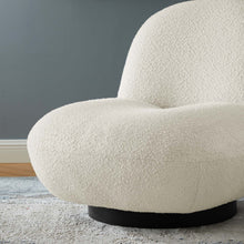 Load image into Gallery viewer, Kindred Boucle Upholstered Upholstered Fabric Swivel Chair by Modway
