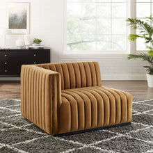 Load image into Gallery viewer, Conjure Channel Tufted Performance Velvet Left-Arm Chair by Modway
