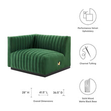 Load image into Gallery viewer, Conjure Channel Tufted Performance Velvet Left-Arm Chair by Modway
