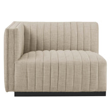 Load image into Gallery viewer, Conjure Channel Tufted Upholstered Fabric Left-Arm Chair by Modway
