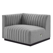 Load image into Gallery viewer, Conjure Channel Tufted Upholstered Fabric Left-Arm Chair by Modway
