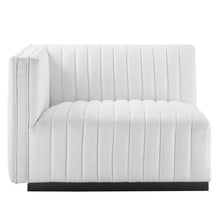 Load image into Gallery viewer, Conjure Channel Tufted Upholstered Fabric Left-Arm Chair by Modway
