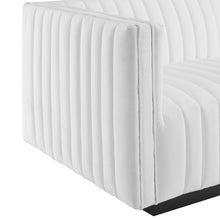 Load image into Gallery viewer, Conjure Channel Tufted Upholstered Fabric Left-Arm Chair by Modway
