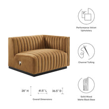 Load image into Gallery viewer, Conjure Channel Tufted Performance Velvet Right-Arm Chair by Modway
