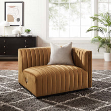 Load image into Gallery viewer, Conjure Channel Tufted Performance Velvet Right-Arm Chair by Modway
