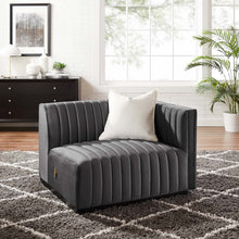 Load image into Gallery viewer, Conjure Channel Tufted Performance Velvet Right-Arm Chair by Modway
