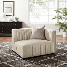 Load image into Gallery viewer, Conjure Channel Tufted Upholstered Fabric Right-Arm Chair by Modway
