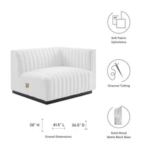 Load image into Gallery viewer, Conjure Channel Tufted Upholstered Fabric Right-Arm Chair by Modway
