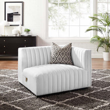 Load image into Gallery viewer, Conjure Channel Tufted Upholstered Fabric Right-Arm Chair by Modway
