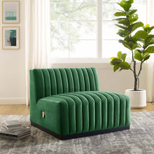 Load image into Gallery viewer, Conjure Channel Tufted Performance Velvet Armless Chair by Modway
