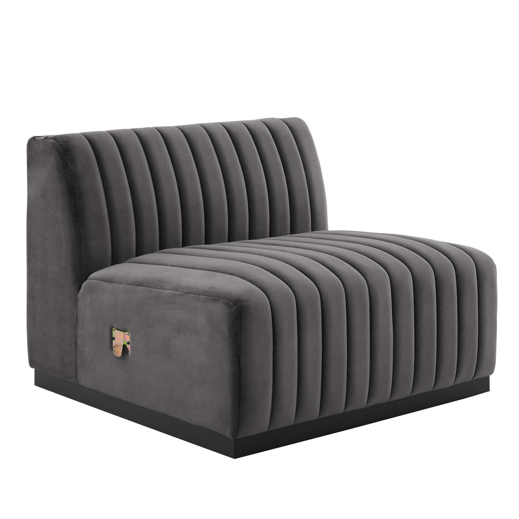 Conjure Channel Tufted Performance Velvet Armless Chair by Modway