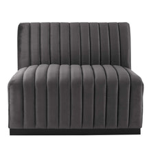 Load image into Gallery viewer, Conjure Channel Tufted Performance Velvet Armless Chair by Modway
