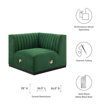 Load image into Gallery viewer, Conjure Channel Tufted Performance Velvet Left Corner Chair by Modway
