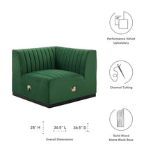 Load image into Gallery viewer, Conjure Channel Tufted Performance Velvet Right Corner Chair by Modway
