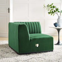 Load image into Gallery viewer, Conjure Channel Tufted Performance Velvet Right Corner Chair by Modway
