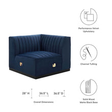 Load image into Gallery viewer, Conjure Channel Tufted Performance Velvet Right Corner Chair by Modway
