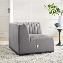 Load image into Gallery viewer, Conjure Channel Tufted Upholstered Fabric Right Corner Chair by Modway
