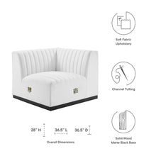 Load image into Gallery viewer, Conjure Channel Tufted Upholstered Fabric Right Corner Chair by Modway
