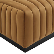 Load image into Gallery viewer, Conjure Channel Tufted Performance Velvet Ottoman
