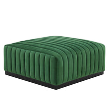 Load image into Gallery viewer, Conjure Channel Tufted Performance Velvet Ottoman
