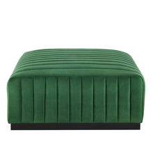 Load image into Gallery viewer, Conjure Channel Tufted Performance Velvet Ottoman
