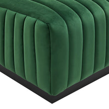 Load image into Gallery viewer, Conjure Channel Tufted Performance Velvet Ottoman
