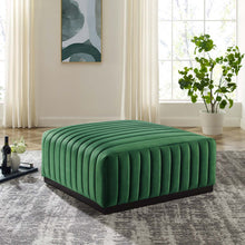 Load image into Gallery viewer, Conjure Channel Tufted Performance Velvet Ottoman
