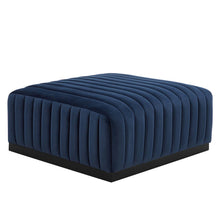 Load image into Gallery viewer, Conjure Channel Tufted Performance Velvet Ottoman
