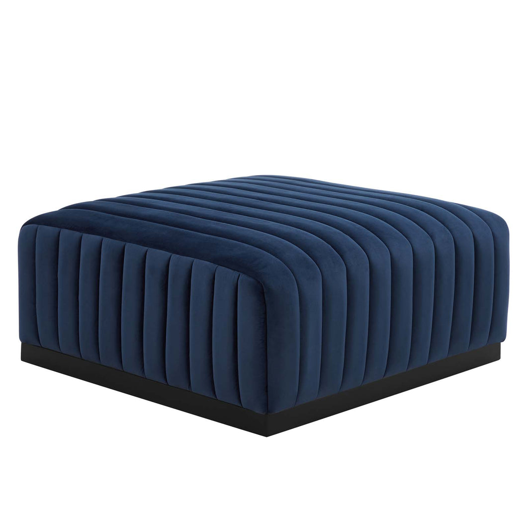 Conjure Channel Tufted Performance Velvet Ottoman by Modway