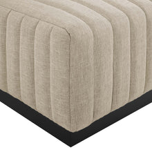 Load image into Gallery viewer, Conjure Channel Tufted Upholstered Fabric Ottoman by Modway
