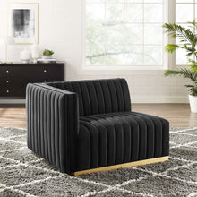 Load image into Gallery viewer, Conjure Channel Tufted Performance Velvet Left-Arm Chair by Modway
