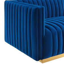Load image into Gallery viewer, Conjure Channel Tufted Performance Velvet Left-Arm Chair by Modway
