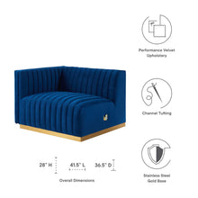Load image into Gallery viewer, Conjure Channel Tufted Performance Velvet Left-Arm Chair by Modway
