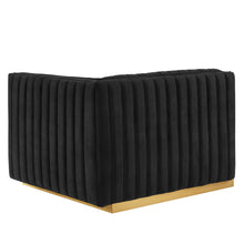 Load image into Gallery viewer, Conjure Channel Tufted Performance Velvet Right-Arm Chair by Modway
