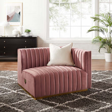 Load image into Gallery viewer, Conjure Channel Tufted Performance Velvet Right-Arm Chair by Modway
