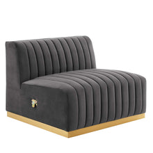 Load image into Gallery viewer, Conjure Channel Tufted Performance Velvet Armless Chair by Modway
